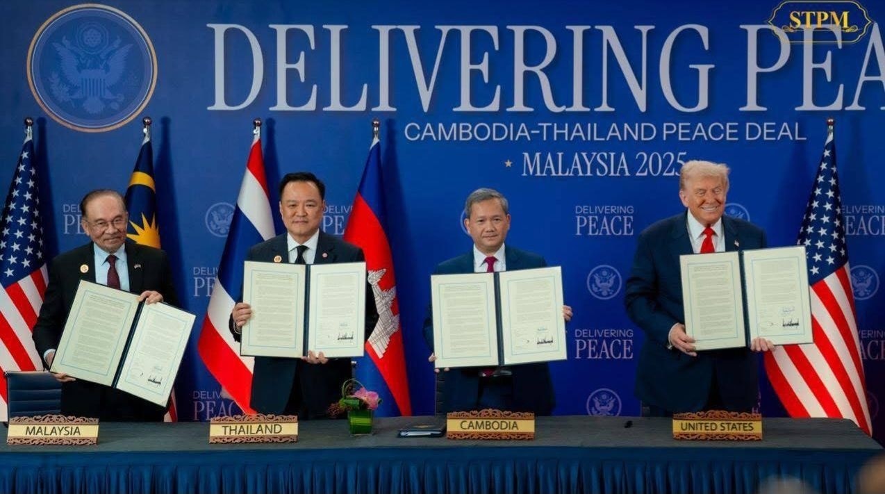 អបអរសាទរនិងគាំទ្រយ៉ាងម៉ឺងម៉ាត់បំផុតចំពោះសេចក្ដីថ្លែងការណ៍រួមស្ដីពីកិច្ចព្រមព្រៀងសន្តិភាពគូឡាឡាំពួ ដែលបានចុះហត្ថលេខានៅថ្ងៃទី២៦ ខែតុលា ឆ្នាំ២០២៥